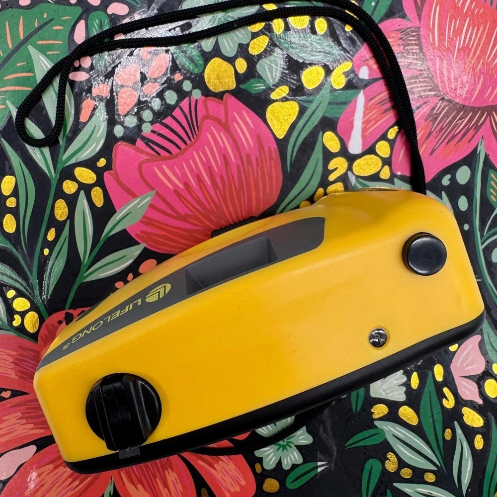 Lifelong 35mm Film Camera Yellow Grey Point and Shoot Retro Focus Free